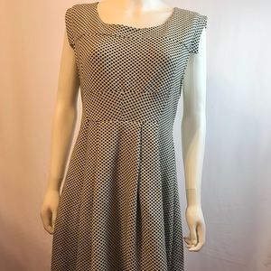 Expected Lilac Maternity Dress Ivory & Black